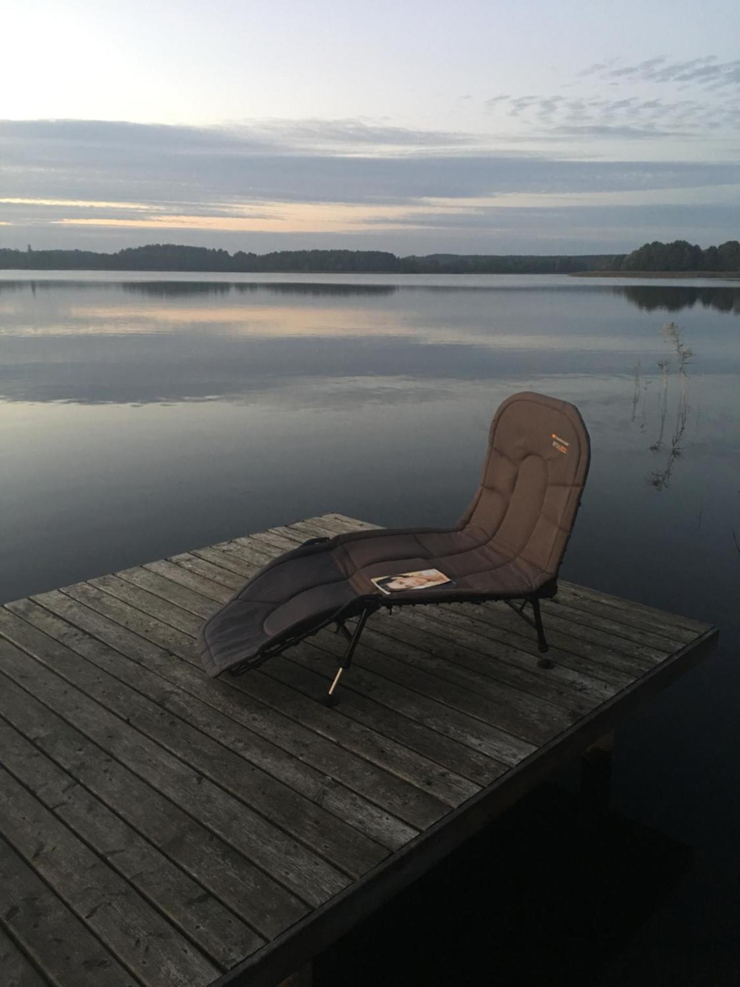 Mazurska Villa Deluxe W Pasymiu Z Prywatnym Pomostem Na Jezioro Kalwa I Lodzia Na Wylacznosc Najwyzsze Premium W Osada Zamkowa Exterior foto