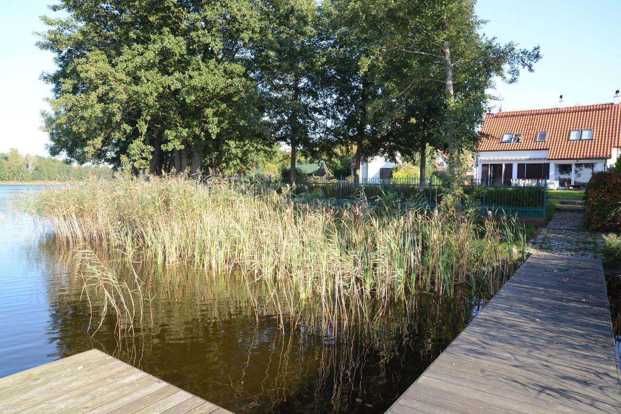 Mazurska Villa Deluxe W Pasymiu Z Prywatnym Pomostem Na Jezioro Kalwa I Lodzia Na Wylacznosc Najwyzsze Premium W Osada Zamkowa Exterior foto